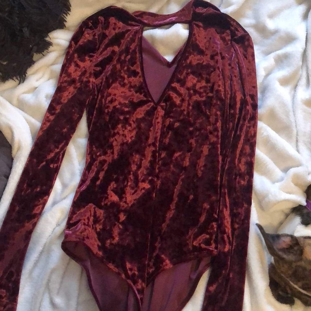 Velvet bodysuit